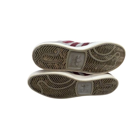 Adidas Men's Top Court High Sneakers Gray/Maroon Size 12 Casual Shoes - Picture 8 of 8